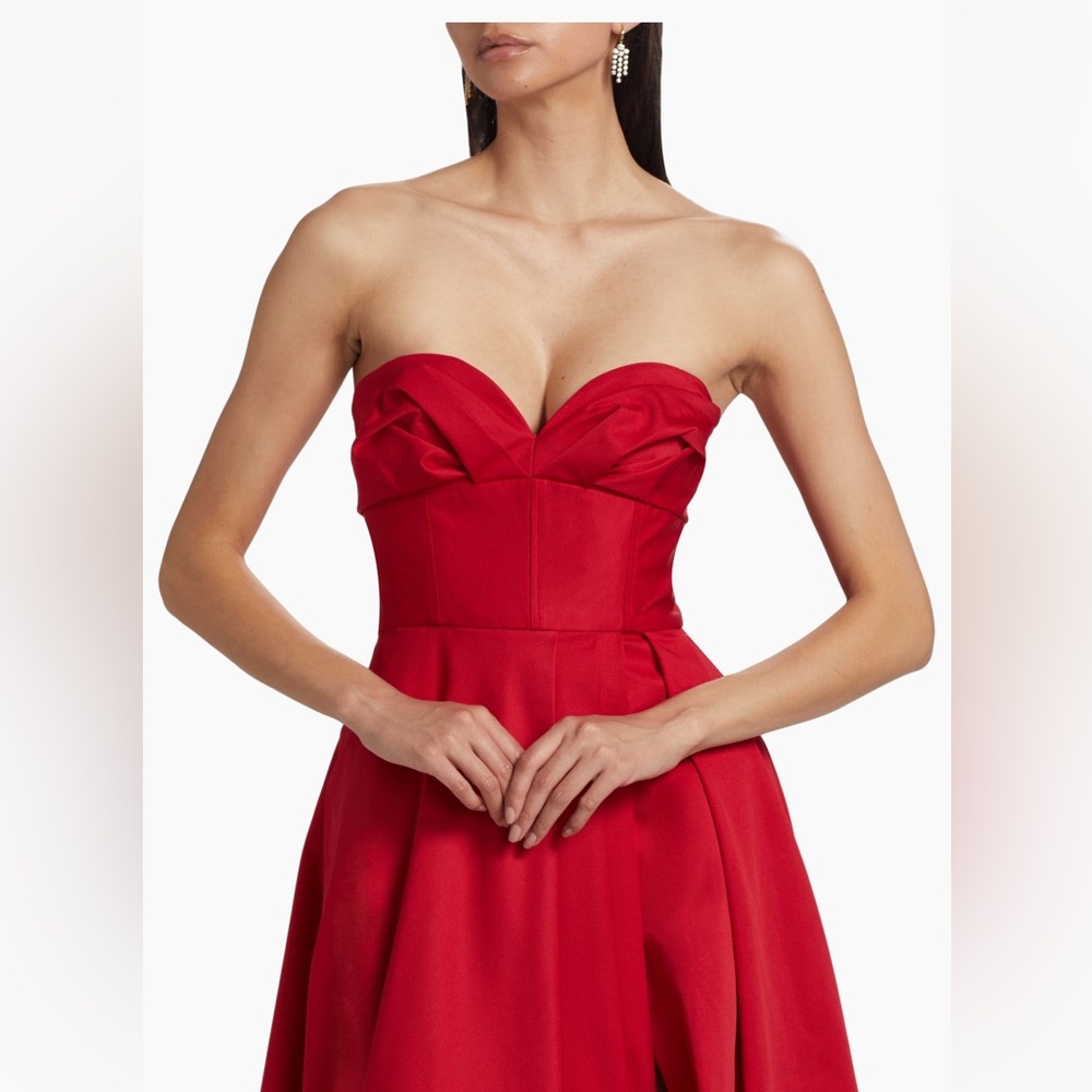 Elegant Strapless Red Dress. Never worn